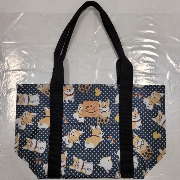 Waterproof Corgi Dumpling Tote Shoulder Bag Purse - Picture 8 of 13